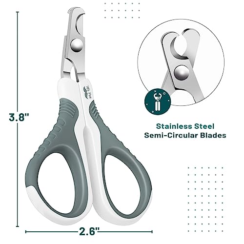 Mr. Pen- Cat Nail Clipper, Stainless Steel | Professional Sharp Cat Claw Trimmer for Small and Medium Cats, Pet Nail Clipper with Sturdy Non Slip Handle - color: Olive