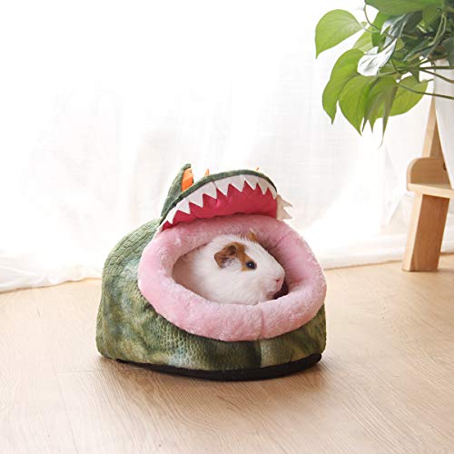 LEFTSTARER Guinea Pig Rat Bed and Hideout for Ferret Hedgehog Sleep and Hide, Hamster Small Pet Animals Supplies Toy Cage Accessories Nest - color: 8.Crocodiles-L