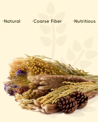 BUCATSTATE Natural Hamster Bedding Flowers & Herbs & Sprays | For Cage Habitat Decor - Treat Cereal Grain for Dwarf Syrian Gerbils, Mice, Rat, Forage, Enrichment (54PCS) - size: 54PCS