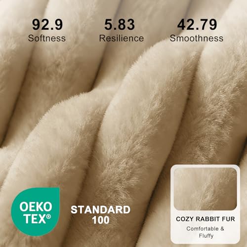 FURTIME Dog Beds Large Sized Dog, Washable Orthopedic Pet Bed with Removable Cover, Rectangle Soft Calming Sleeping Puppy Bed Durable Pet Cuddler with Anti-Slip Bottom, Beige, L(36"x27"x8") - color: Beige, size: L(36"x27"x8")