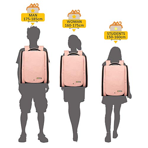 Texsens Innovative Traveler Bubble Backpack Pet Carriers for Cats and Dogs - color: Upgraded-Pink