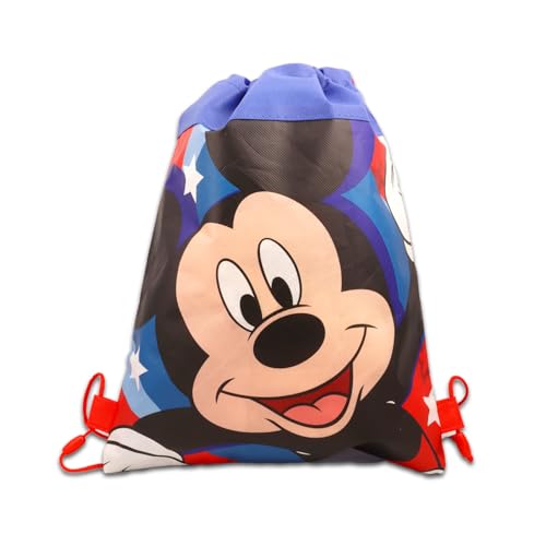 Mickey Mouse Fleece Throw Blanket Set - Bundle with 40" x 50" Blanket, Tote, Stickers, Plus More for Boys and Girls | Disney Travel Throw for Kids