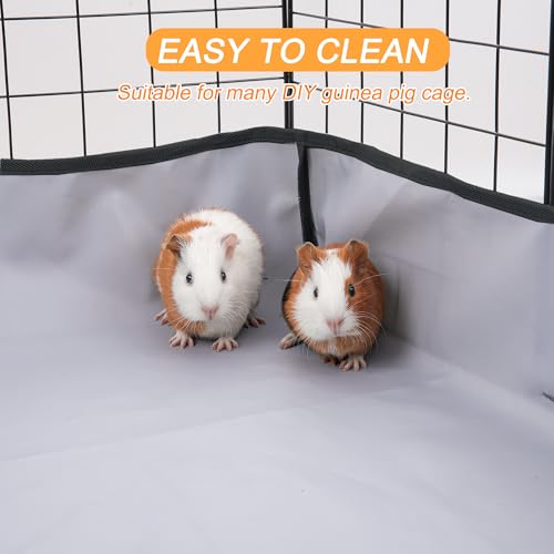 DZWLKJ Guinea Pig Cage Liner Tarp Bottom Waterproof and Washable Base Also for Rabbits, Bunny, Chinchesillas, Hedgehog, Ferrets and Other Small Animals(12x24 inches) - size: C&C C&C 1x2(12x24 inches)