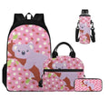 Strawberry Koala Backpacks for Girls Novelty 5Th Grade Kids Bookbag with Lunch Box Boys Water Bottle Holder and Comfy Pencil Box 4 in 1 School Bag for Kids Primary School Bags - color: Strawberry Koala