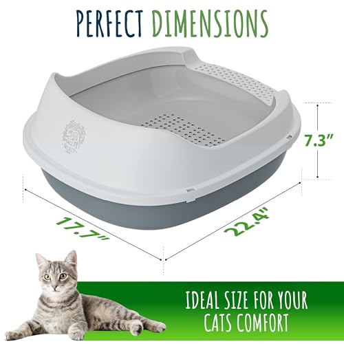 Small Pet Select Sifting Cat Litter Box, with Scoop & 5 Pee Pads | Tidy Easy-Clean Sifting System, Drawer, Litter Scoop & Removable Tray, For Cats, Rabbits & Other Small Pets - size: Sifting Litter Box (No Litter Pellets)