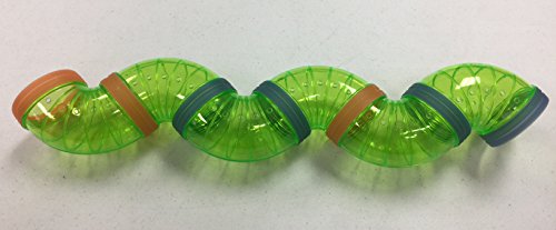 Mcage Accessory Kit Tubes Tunnels for Hamsters, Gerbils, or Mice (Green) - color: Green