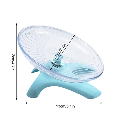 Litewoo Hamster Toys Wheel Exercise Flying Saucer,Silence Run Spinner, for Gerbil Rat Mouse Mice Hamster and Other Small Animal (Light Blue) - color: Light Blue