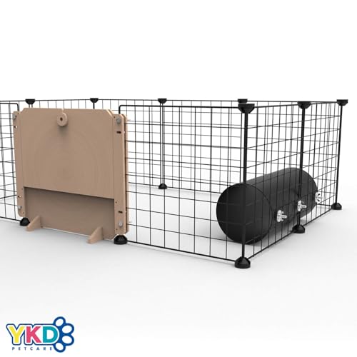 Chinchilla Hanging Cooling Tunnel Toys, Small Animals Tubes Tunnel Toys | Ferret Chinchilla Squirrel Guinea Pig Rat Cage Accessories (Black-Long)
