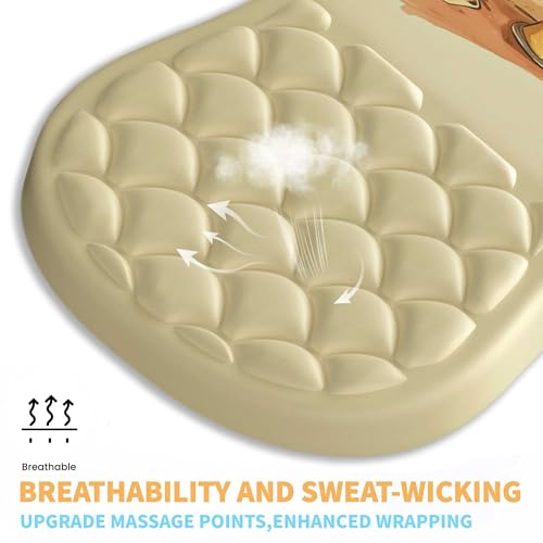Ergonomic Mouse Pad with Wrist Rest,Soft Memory Foam Massage Design, and Non-Slip PU Base for Pain Relief, Gaming Mouse Pad for Desk, Home, Office - color: M-02
