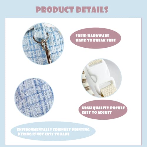 Bunny Harness and Leash,Adjustable Soft Guinea Pig Clothes Pet Rabbit Ferret Harness Costumes for Small Animals Dress - color: Blue, size: Medium