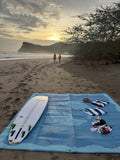 Dolphin Mat 9x9 | Outdoor, Lightweight, Washable, Recycled Materials, Stitched Seams