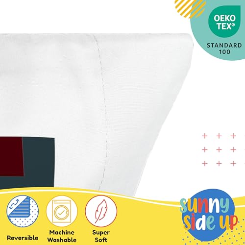 Sunny Side Up Minecraft Mobs & Animals 2 Pack Reversible Pillowcases - Double Sided Pillow Covers, Kids Super Soft Creeper Bedding - color: White - Minecraft