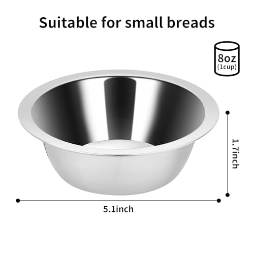 Fri4Free 2PCS 8oz Stainless Steel Hanging Kennel Water Bowls | Easy to Use, No Spill, Fits Small Crate Kennel Cage Catio, For Dogs Puppies Cats Small Pet, Food & Water Feeding Holder - size: 8.0oz