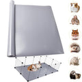 Guinea Pig Bedding Cage Liner 24"×118" 1pcs Waterproof Rabbit Bedding, Waterproof and Reusable Pads for Guinea Pigs, Rabbits, Hamsters, Gerbils, and Chinchillas, Grey Mat - color: 1 PCS Grey 24"×118"