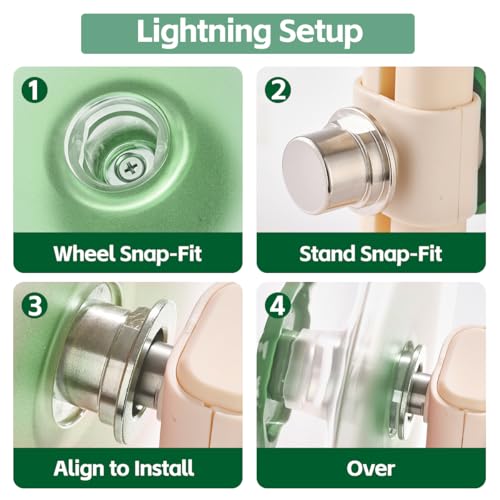 Super Silent Hamster Wheel 8.7 Inch, Magnetic Large Rat Wheel for Chinchilla, Gerbil, Guinea Pig, Cat, Mouse, Sugar Glider and Dwarf, Syrian Hamster Accessories (Avocado Green) - color: Avocado Green, size: Small(8.7 inch)