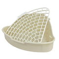 Small Animal Corner Litter Box, Cage Potty Trainer for Hamster, Rabbit, Guinea Pig, Ferret, Gerbil, Chinchilla (1)