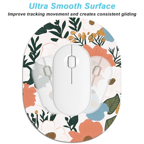 Rimilak Small Mouse Pad 6 x 8 Inch, Takes up Wrist and Mouse Space, Waterproof Compact Mini Mouse Mat for Laptop Computer Wireless Mouse Keyboard Home Office Travel,Beauty Flower - color: Beauty Flower, size: 8L x 6W inches