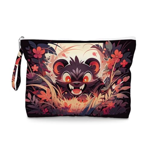 ENGVZ Wet Dry Bag Waterproof Travel Pouch, Large Zipper Bag For Swimsuits, Diapers, Toiletries, Makeup, Women And Girls - color: Dark Bear