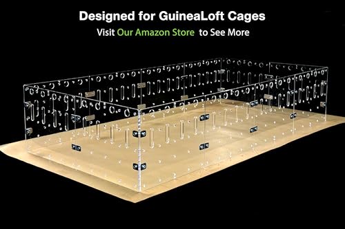 GuineaLoft™ Unrimmed Bottom/Mat (4-Pack) - 5x2.5ft Flat Sheet | Works as a Flat Bottom or the Original Mat, Water-Resistant, Disposable, & Cut/Combine for DIY Sizes - GuineaLoft Exclusive