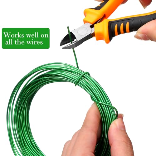 Mudder 5 Roll Aluminum Bonsai Training Wire Tree 1/1.5/2.0mm 160 Feet Total with Bonsai Wire Cutter Anodized Training for Holding Branches Small Trunks(Classic) - color: Classic, size: 1/1.5/2.0mm
