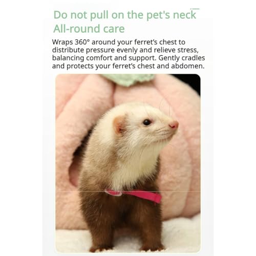 Ferret Harness and Leash Set Small Animals Vest Harness with Safe Bell Dinosaur Shaped Walking Clothes for Baby Rabbit Guinea Pig Teacup Chihuahua Mouse and Other Small Pet (Blue) - color: Blue