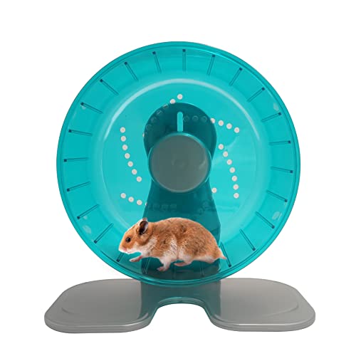 Hamster Exercise Wheel, Silent Spinner Hamster Running Wheels, Diameter 8.3 inch, Green - color: Green, size: 8.3 Inch