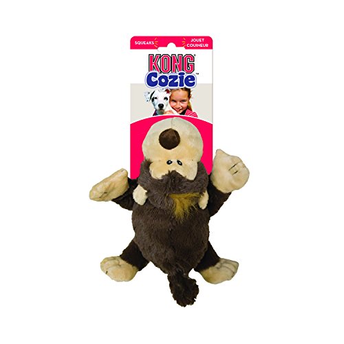 KONG Cozie Funky Monkey, Squeaky Plush Dog Toy, for Medium Dogs - size: Medium, style: Spunky the Monkey