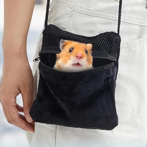 Small Pet Carrier, Sugar Glider Pouch for Men & Women Travel Bag | Premium plush small pet carrier pouch for adults. Breathable mesh travel crossbody bag for sugar glider. Durable pet gear.