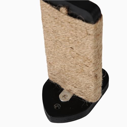 3 Pcs Cat Steps and Perches for Wall, Climbing Shelf With Hemp Rope, Wall-Mounted Furniture Set With Scratching Pads for Playing (Black) - color: Black