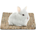 SunGrow Rabbit, Leopard Gecko & Guinea Pig Grass Chew Mat, Hay Bedding, Zip tie to Wire Cage Provide Insulation Cold Weather, Cover Ugly Wire on Cage, DIY Small Pet Runways, Huts