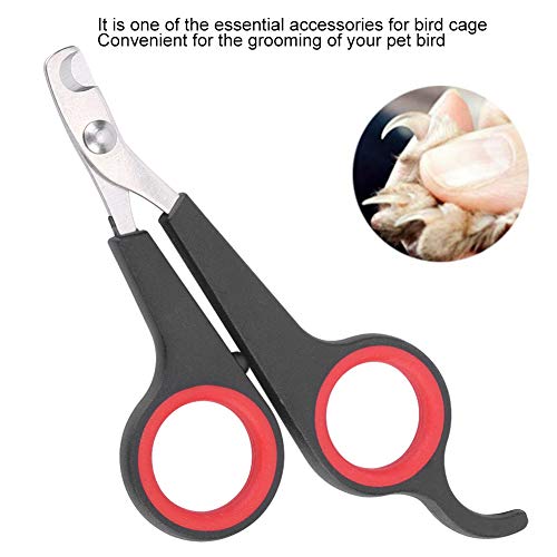 YUYTE Parrot Wing Clippers, Solid Stainless Steel Bird Nail Clipper, Bird Nail Clipper 4.6X2.4X0.2In Animal Rope Thick for Soft Paddle for Tools