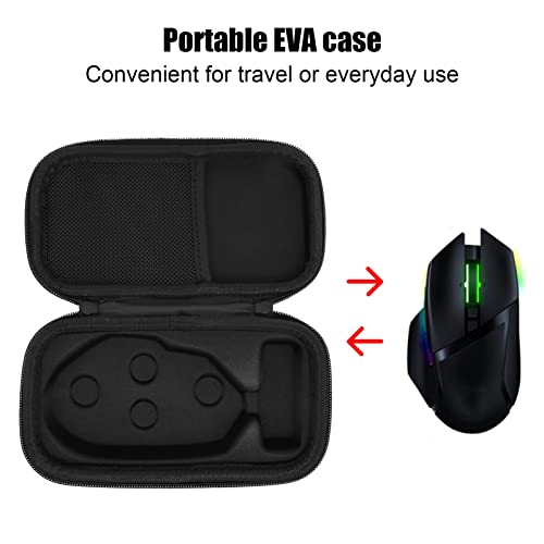 ASHATA Gaming Mouse Case for, Shockproof EVA Shell Mouse Hard Case Storage Bag Portable Travel Carrying Case for