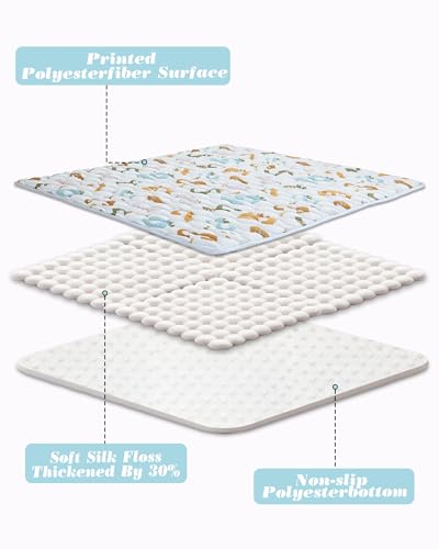 Viviland Baby Mats for Floor, 71x59 Inch Playpen Mat, Thicker & Large Soft Playmat for Baby and Toddlers Infants, Non-Slip & Machine Washable, Blue Numbers - color: Blue Numbers, size: 71" X 59"