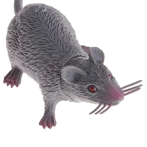 Lifelike Fake Mouse Realistic Mice, Spooky Rat, Halloween Prank, Rubber Rat with Long Tail, Creepy April Fool's Day Decorations