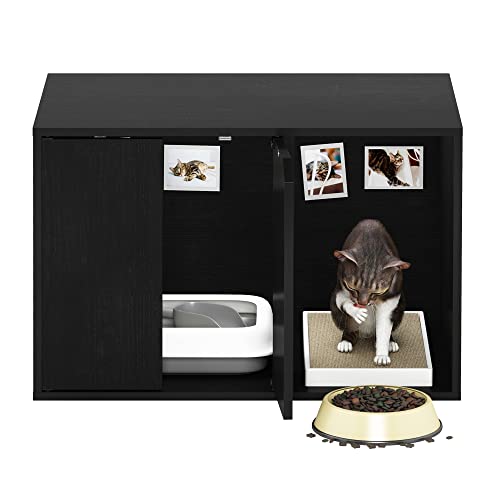 Furinno Peli Litter Box Enclosure, Small, Americano - color: Americano, size: Small