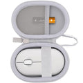 co2CREA Hard Case for Logitech Pebble M350/M350s/M355/i345 Mouse, Off White | Travel Protection, Soft Anti-Static Lining, Hard EVA Shell, Shockproof Dustproof Water Resistant - color: Off White Case