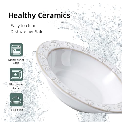 Havniva Ceramic Cat Food Bowl, 6.1" Raised Cat Bowls with Acacia Wood Stand | Elevated Cat Bowls, Whisker Friendly, Extra Wide Opening, Aesthetic Cat Dishes, Elegant Pet Bowls, Food-grade Ceramic, Kitten - color: 2 Dishes+Stand- Arctic White