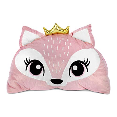 Heritage Kids Pink Fox Plush Hooded Sleeping Bag, 64" L x 25" W - style: Fox