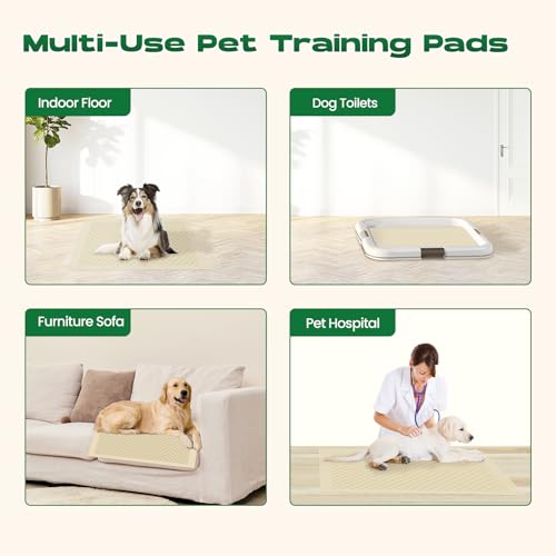 Bamboo Small Puppy Pads Pee Pads for Dogs 22"x22" 30 Count | Training Pads Deodorizing Leakproof Quick Drying Dog Pee Pads Super Absorbent Disposable Puppies - size: 22 x 22 inches (30 Count)