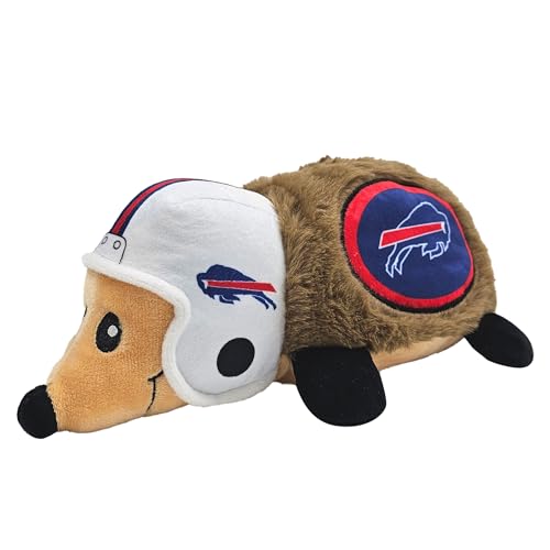 NFL Buffalo Bills Plush Hedgehog Toy for Dogs & Cats, Cool Soft Pet Toy for Fun and Interactive Play, Dog Chew Toy with Squeaker, Licensed Hot Pet Toy - color: Buffalo Bills