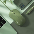USB Silent Wired Computer Mouse with Easy Click for Office and Home, 1200DPI, Premium and Portable, Compatible with Windows PC, Laptop, Desktop, Notebook (Green) - color: Green