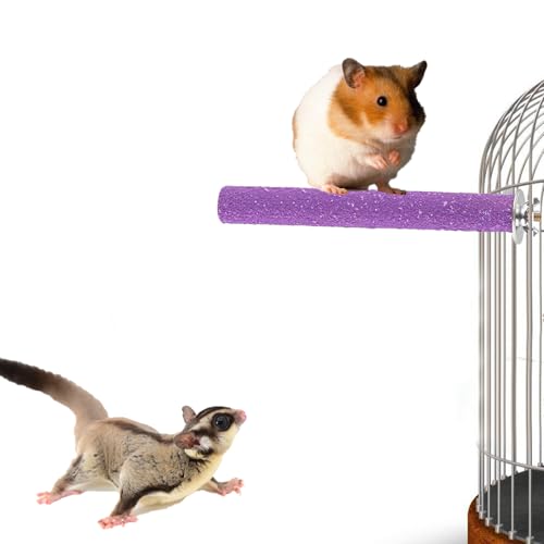 6 Pcs Wood Sugar Glider Toys, Small Animal Climbing Steps, Hamster Climbing Cage Steps, Sharpening Claws for Cages Suitable, Colorfu