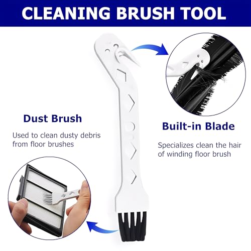 2 Packs Universal Robot Vacuum Brush Cleaning Tool Handheld Vacuum Cleaner Brush Kit Compatible with j7,i7,s9,i4,i3,694 Series Robot Vacuum