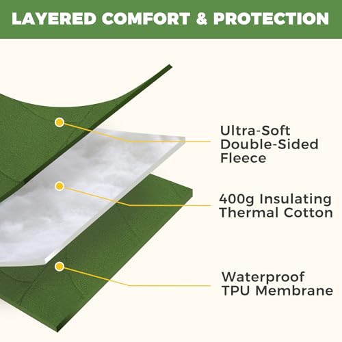 Homimp Guinea Pig Bedding Mat Washable, Ultra Soft Fleece Warm Small Animal Beds, Absorbent & Waterproof Rabbit Winter Sleeping Pad for Rabbit Hamster Squirrel Hedgehog Chinchilla Ferret, Leaf 12"x18" - color: Green, size: 12x18IN(1 Pack)