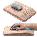 TECKNET Ergonomic Mouse Pad with Wrist Rest, Comfortable Relieves Pain | Built-in Memory Foam and Ergonomic Slope Design Relieves Carpal Tunnel Syndrome Pain, Mousepad for Office Gaming - color: Yellow