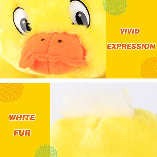 Easfan Duck Hand Puppet Interactive Storytelling Plush Toy for Kids 11" | Role play preschool teaching, cute stuffed animal, creativity imagination, Easter Christmas birthday holiday gift - style: Duck