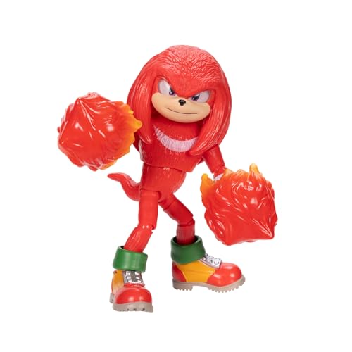 Sonic 3 The Hedgehog The Movie - 5" Knuckles Action Figure - Articulated Figure - Jakks Pacific - color: Knuckles