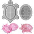 Silicone Turtle Box Resin Mold with Lid | Reusable Ocean Theme Jewelry Box Storage Container Mould for DIY Clay Craft Projects | Unique Epoxy Animal Resin Box Mold for Home Decor, Keychains & Trinkets
