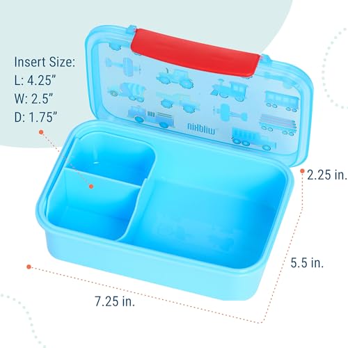 Wildkin Reusable Food Container for Kids – Airtight, Leak Resistant, Dishwasher Safe - Trains, Planes & Trucks - color: Trains, Planes & Trucks