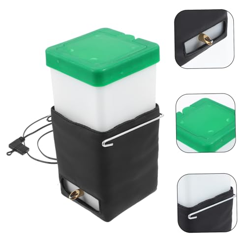 1Set 1L Heated Pet Water Bowl Heated Water Bottle Dispenser for Rabbit Cat Hamster Guinea Pigs Ferrets Birds Mouse Cockatiel Rats Other Small Animal Pet No Drip No Leak No Mess Mount Drinker